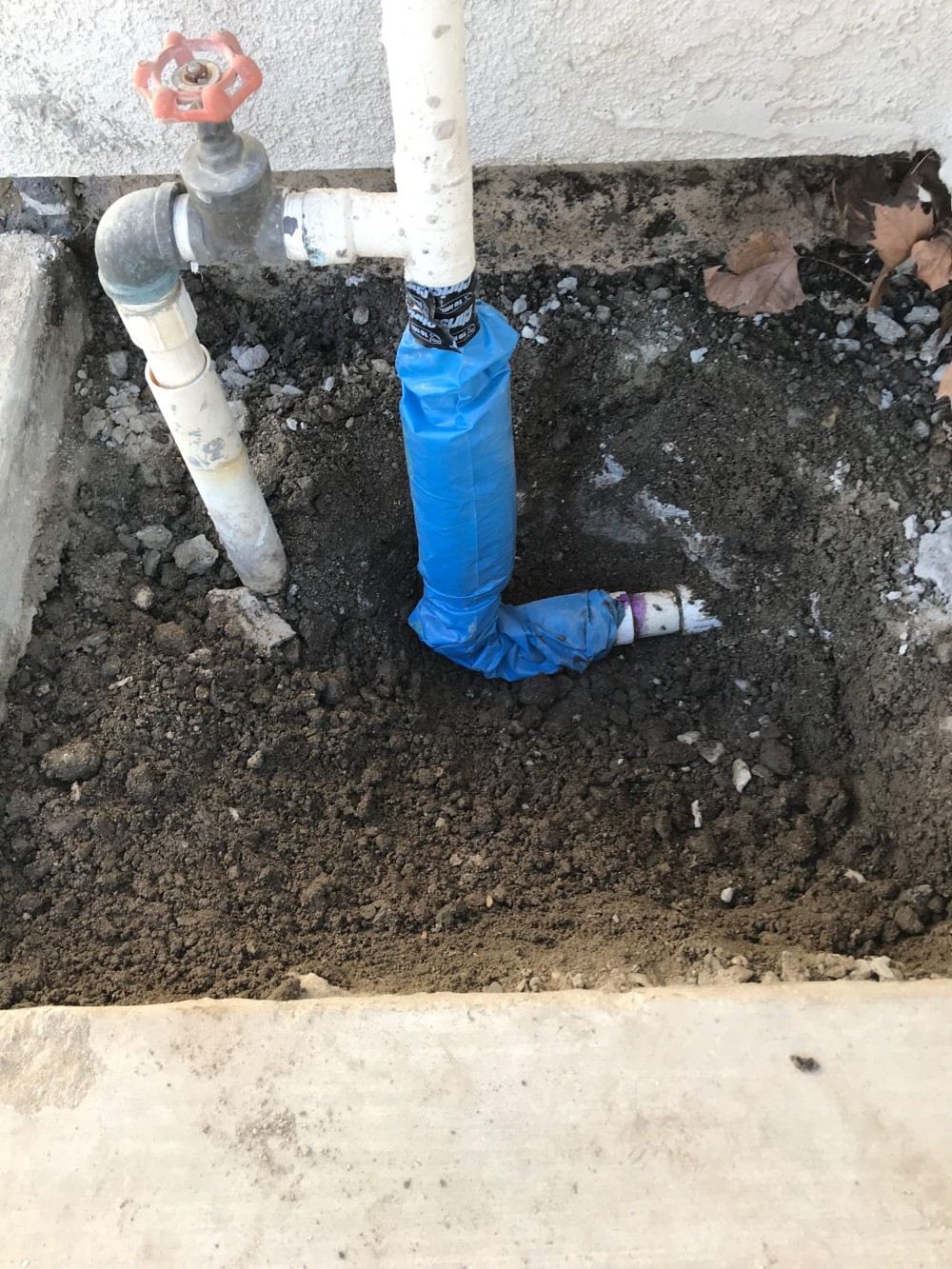 Concrete water leak stockton